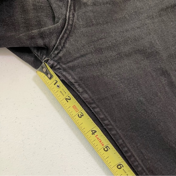 Vintage Guess Washed Black Exposed Button Fly High Rise Jeans - Picture 12 of 14